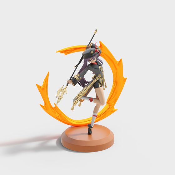 Flame Dancer 3D model