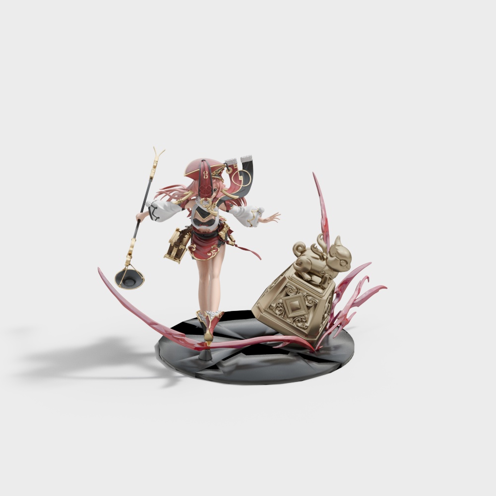 Mystical Ghost Hunter 3D Model for Creative Projects