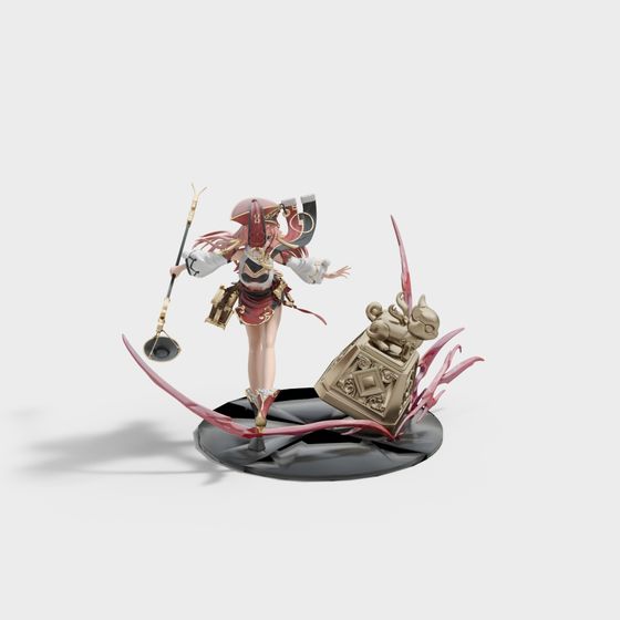 Mystical Ghost Hunter 3D Model for Creative Projects