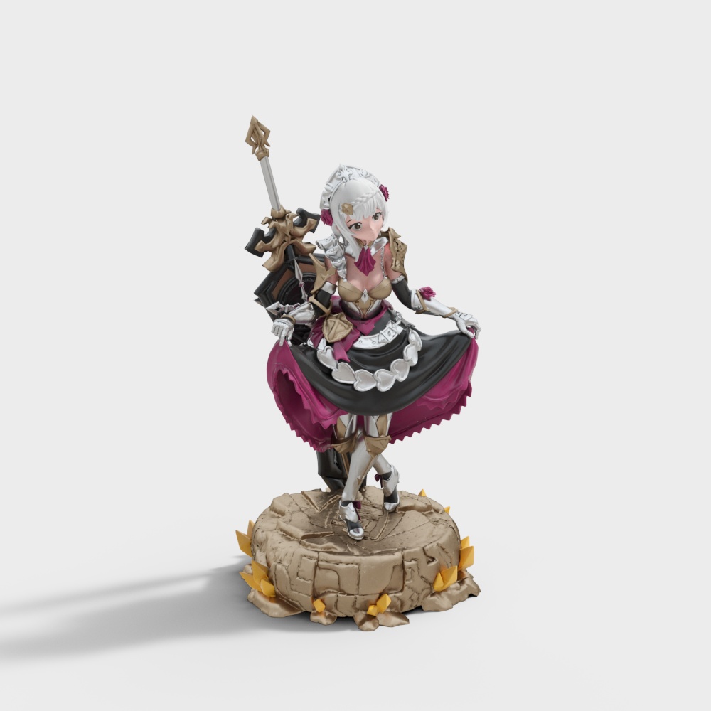 Magical Princess 3D Model for Creative Projects