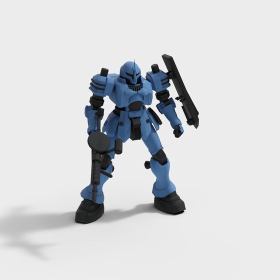 Futuristic Mech Warrior 3D model