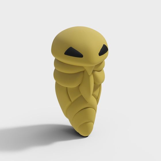 Endearing Yellow Monster 3D Model for Creative Projects