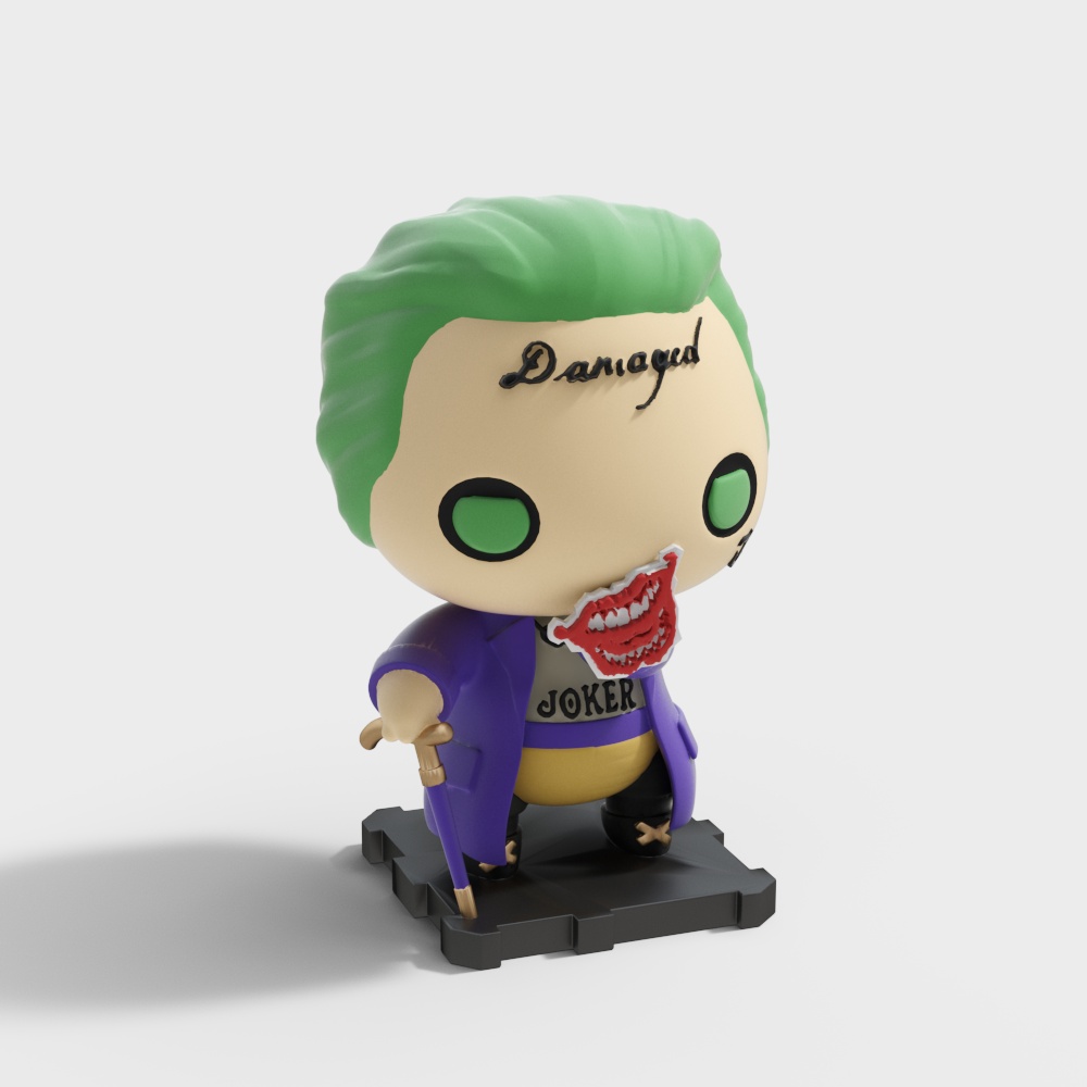 Modern clown cartoon hand