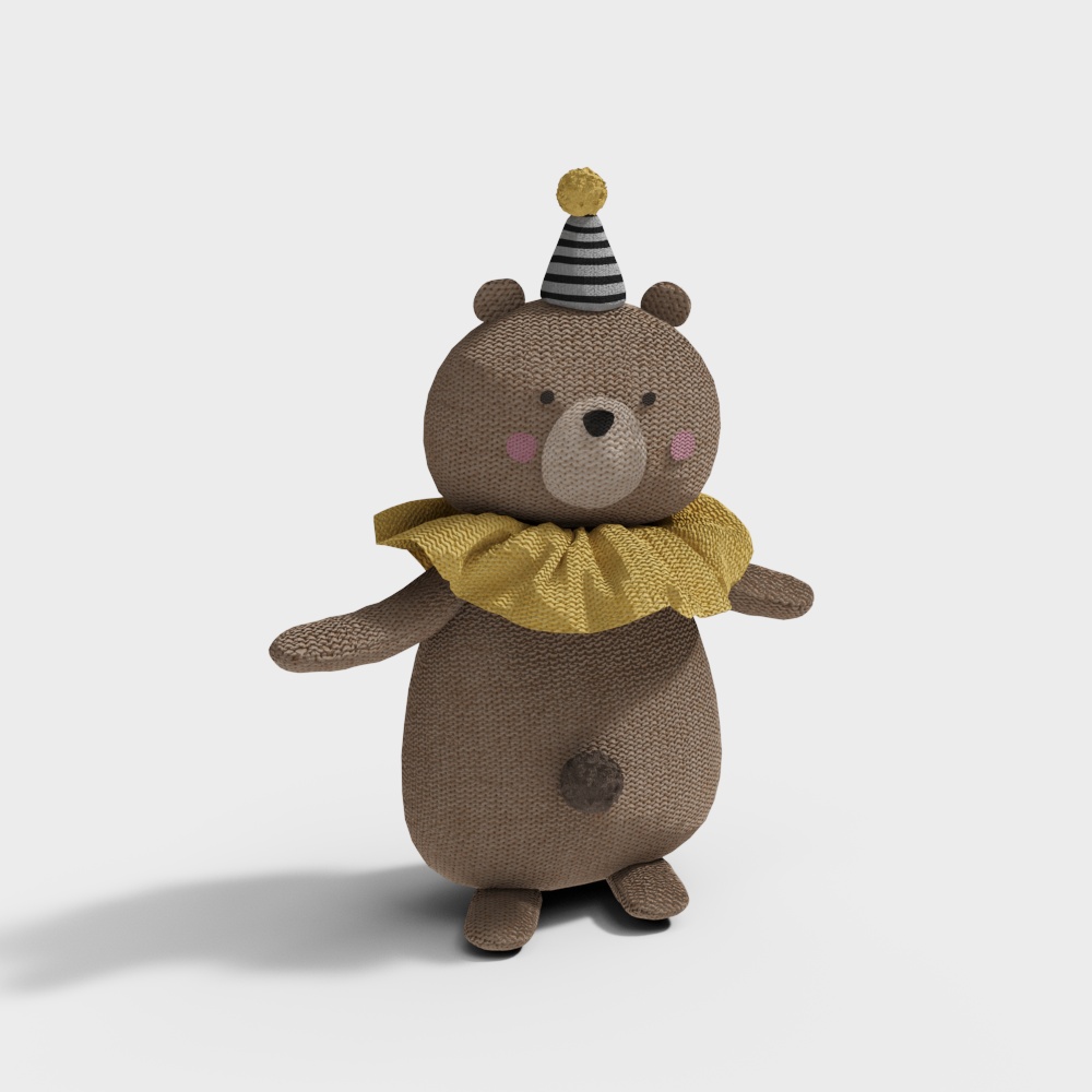 Charming Teddy Bear 3D model