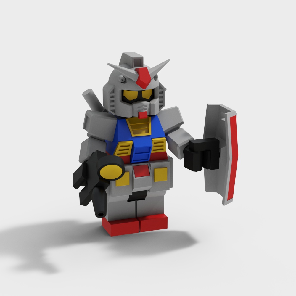 Gundam 3D Model - Low Poly High Detail