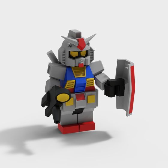 Gundam 3D Model - Low Poly High Detail