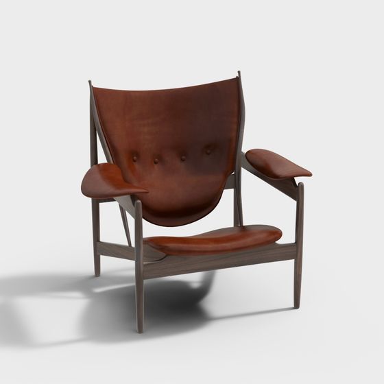Stylish Low-Poly Chair 3D Model for Various Projects
