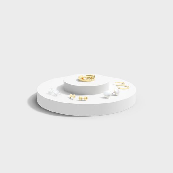 Elegant Jewelry Display Stand 3D model for Creative Projects
