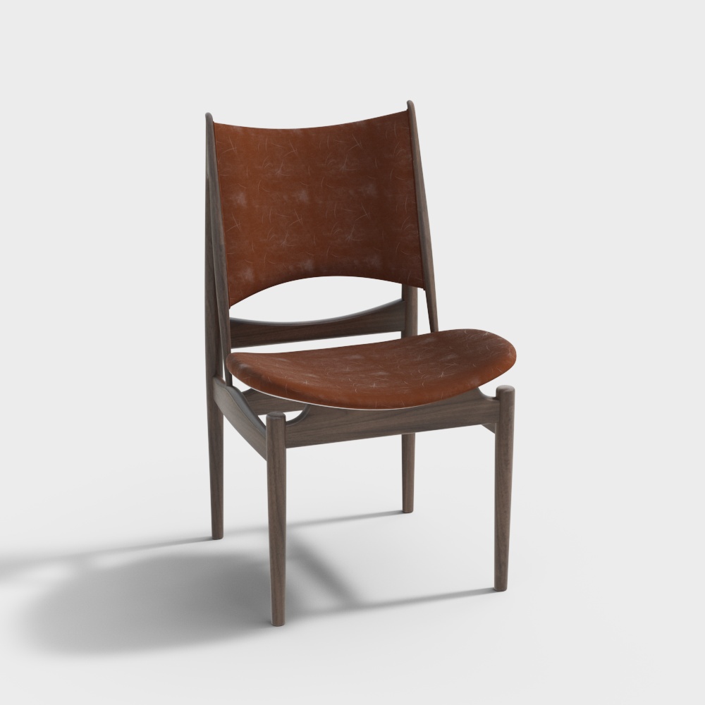 North American Black Walnut Egyptian Chair