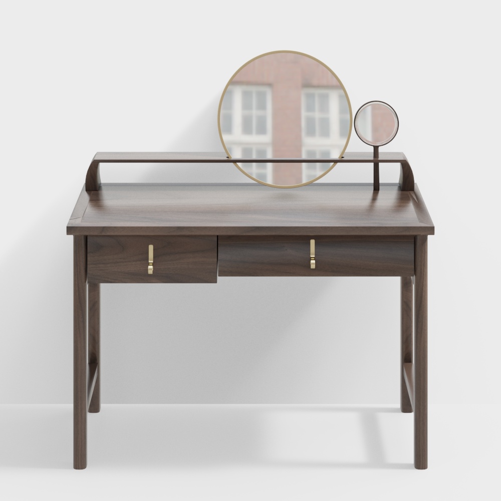 North American black walnut dressing table