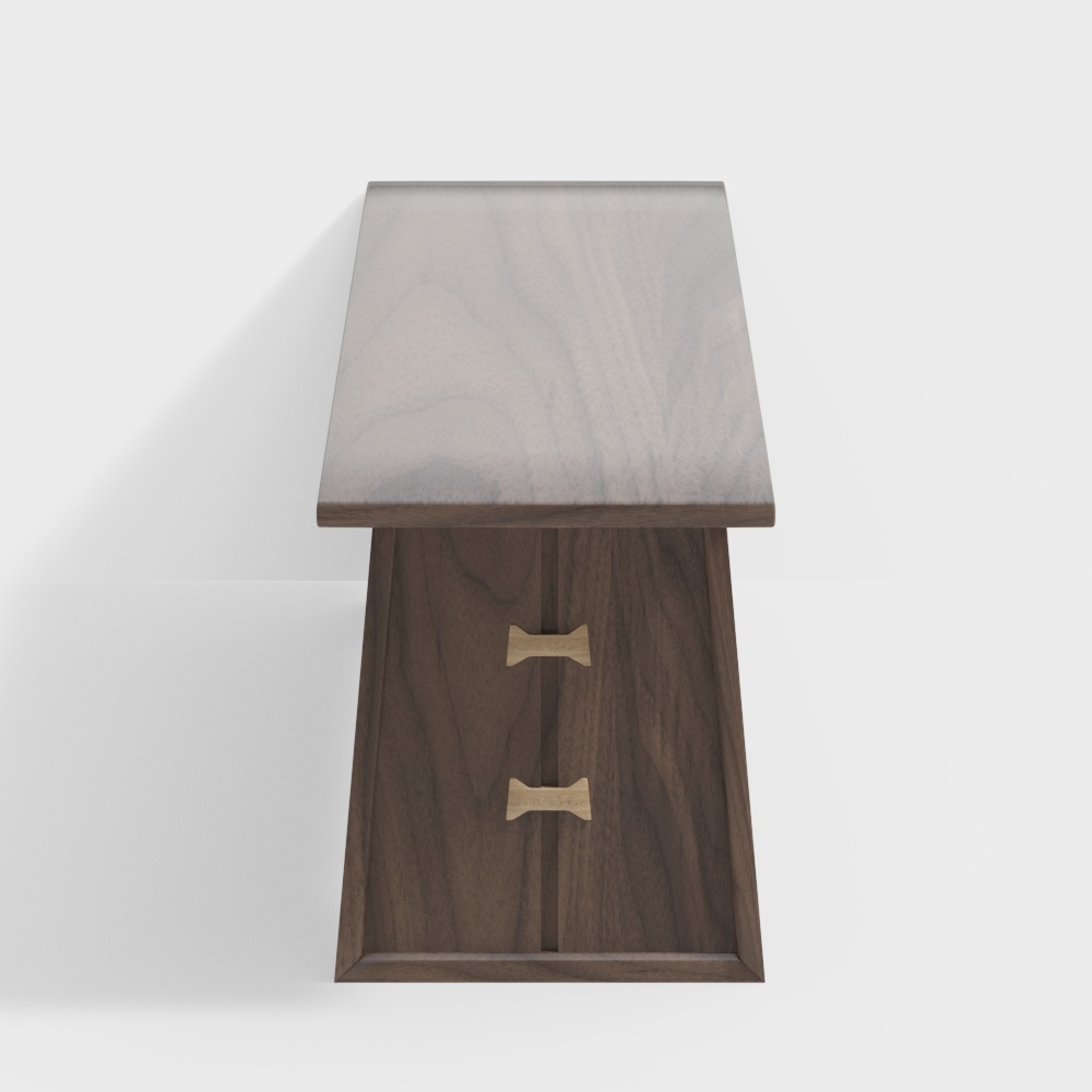 North American black walnut tea table