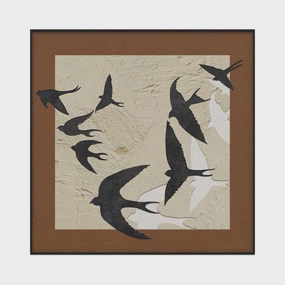 Flying Swallows 3D model for Artistic Creations