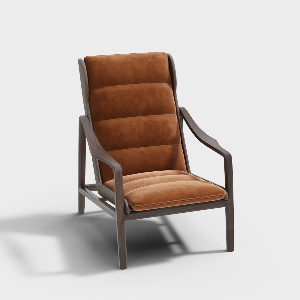 North American Black Walnut Leisure Chair