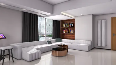 Modern Living Room Design with Neutral Tones