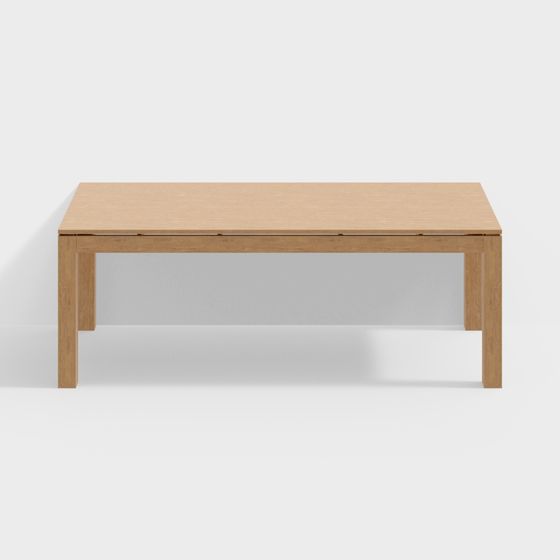 Elegant Expandable Dining Table 3D model for Modern Spaces