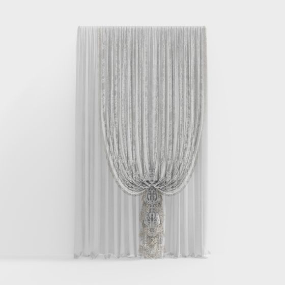 Lace Curtain 3D model