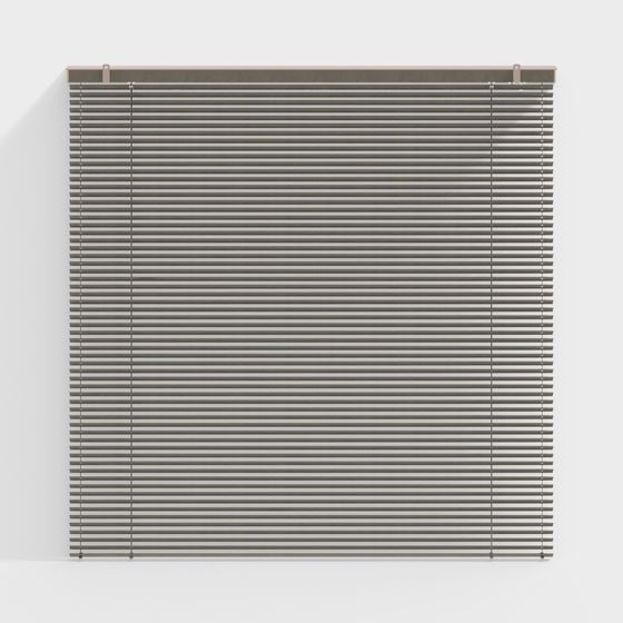 Minimalist Louvered Shutter 3D model for Creative Spaces