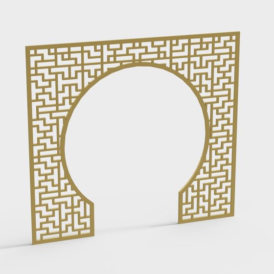 Elegant Low-Poly Geometric 3D Model for Various Uses