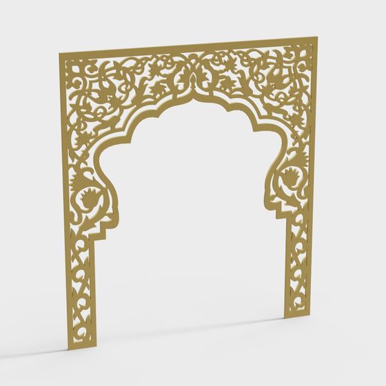 Stunning Arabesque Arch 3D Model for Modern Designs