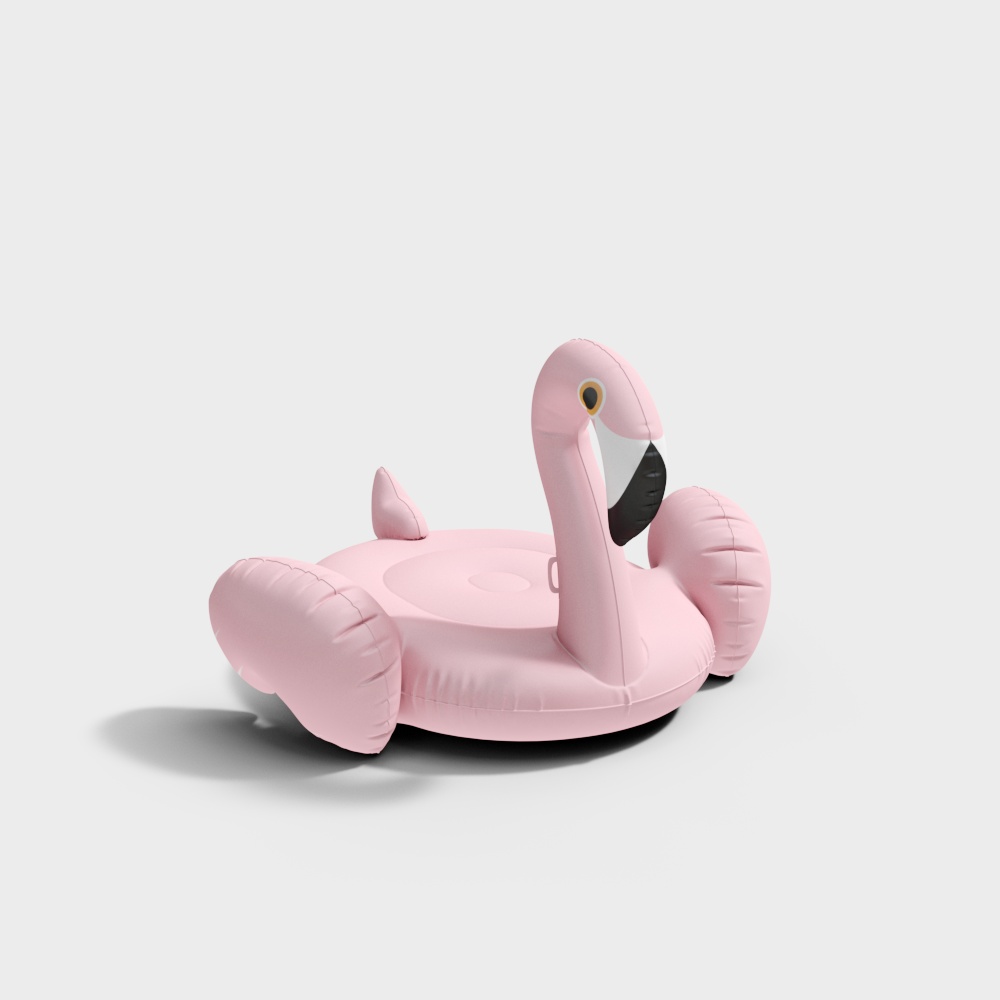 Pink Flamingo Inflatable Pool Float 3D model
