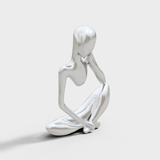 Meditator 3D model for Tranquil Environments