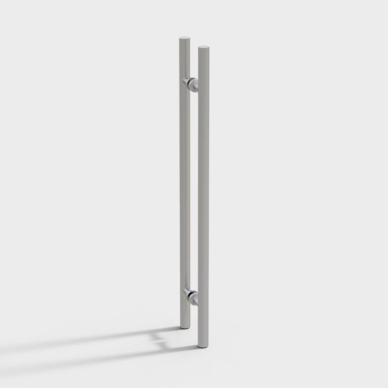 Elegant Metal Door Pull Handle 3D model