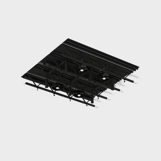 Factory Roof 3D model for Creative Projects