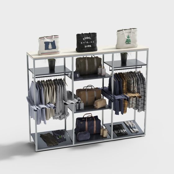 Urban Closet 3D model - Modern Minimalist Design