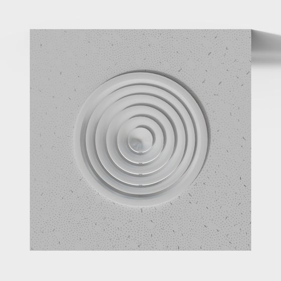 Concentric Circle Ceiling 3D model