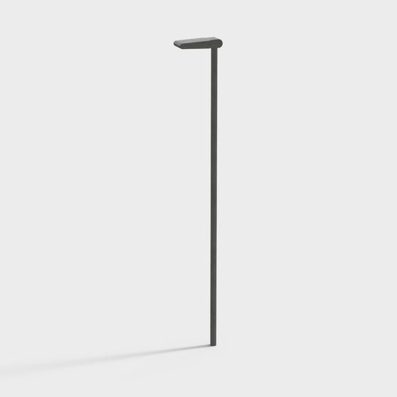 Stylish Low-Polygon Street Lamp 3D Model