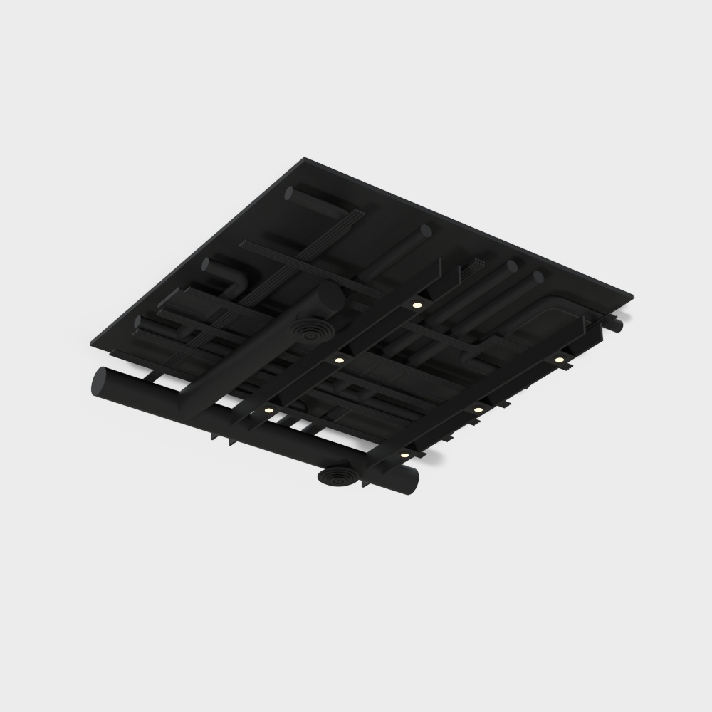 Integrated ceiling lighting module