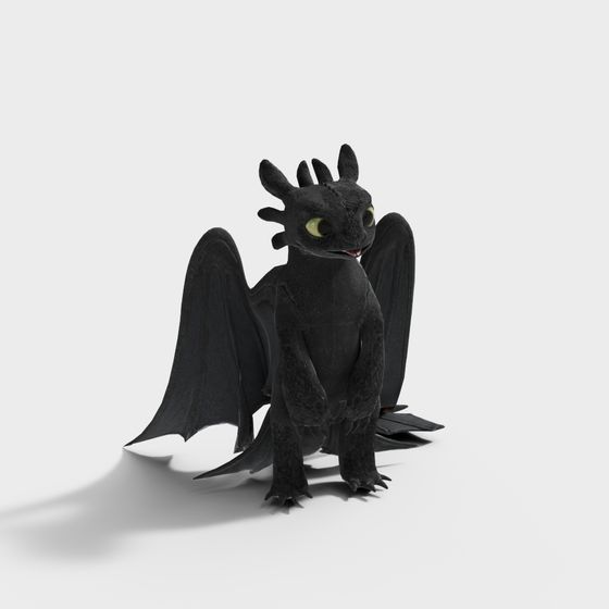 Night Fury 3D model - Fantasy Sky Creature