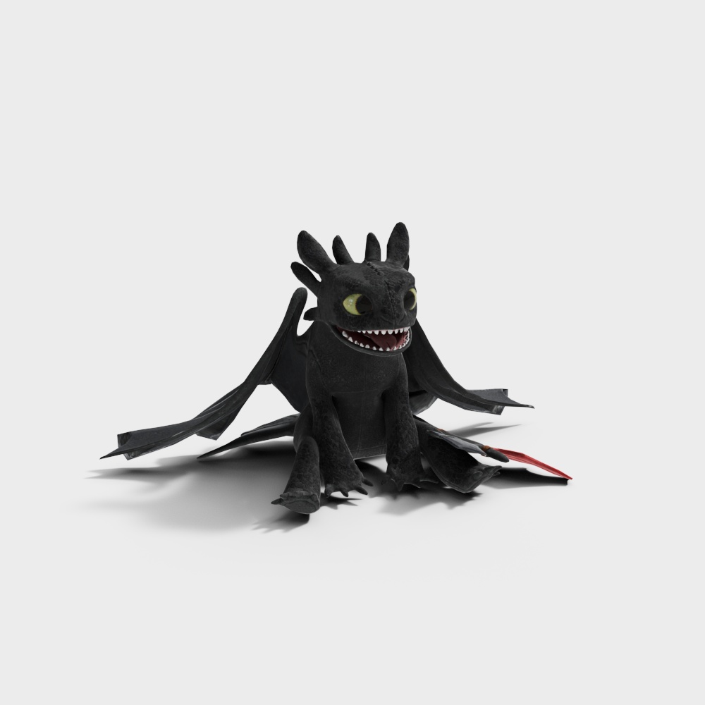 Night Fury 3D Model - Fantasy Creature