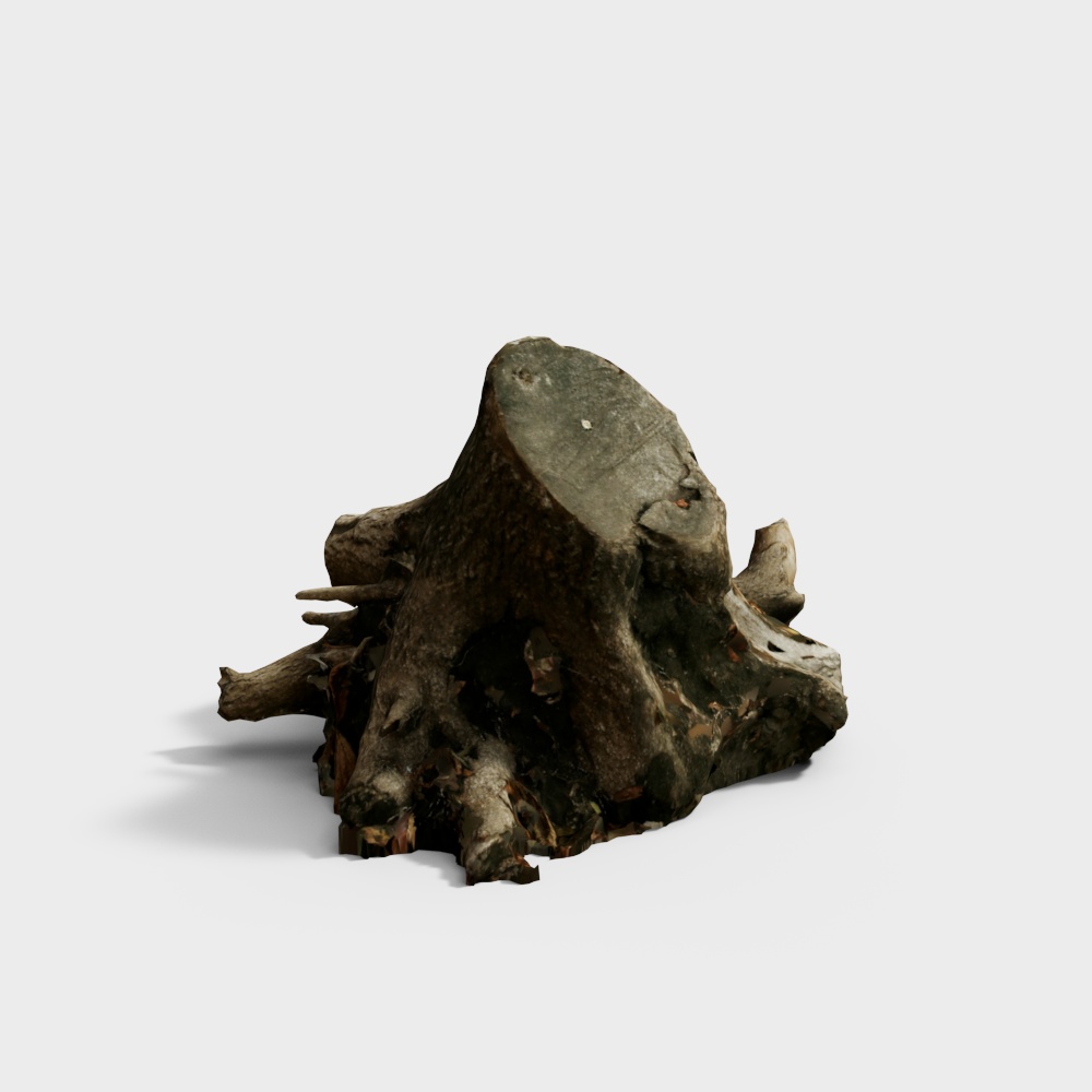 Ancient Tree Root 3D Model for Nature-inspired Designs