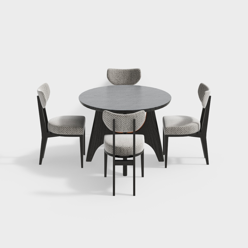 Ensemble de table et chaises de salle à manger modernes