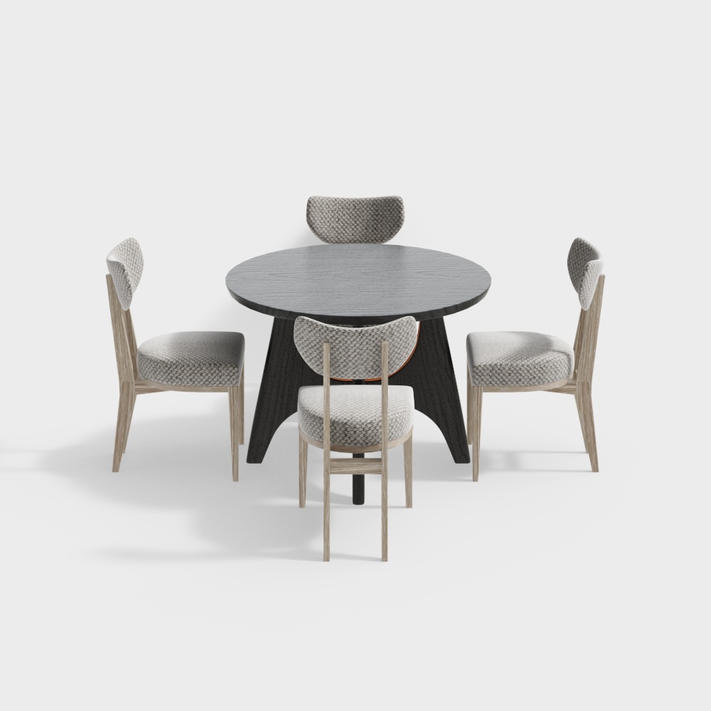 Modern dining table and chair set