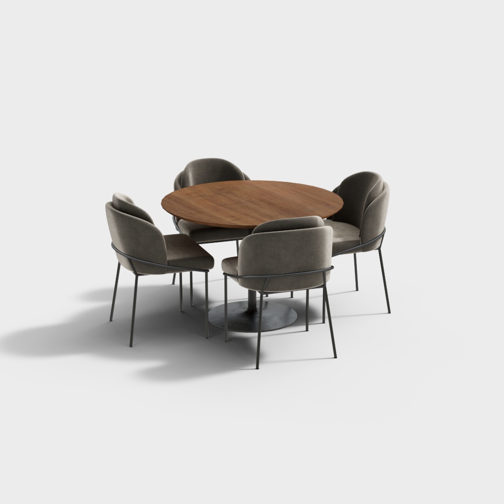 Modern dining table and chair set