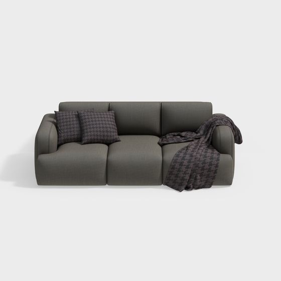 モダンシンプルベルベットダブルソファ