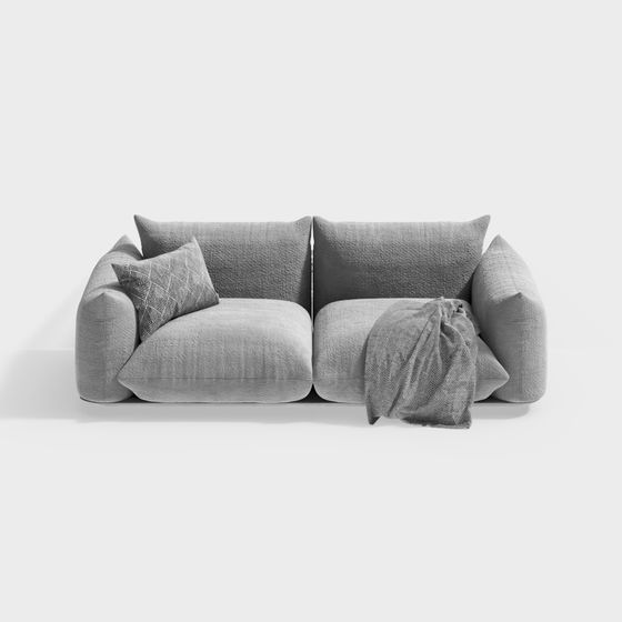 Stylish Low Polygon 3D Sofa Model