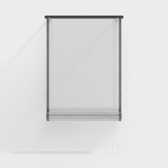 Minimalist Louvered Window 3D model