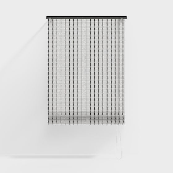 Stylish Roll-Up Blinds 3D model