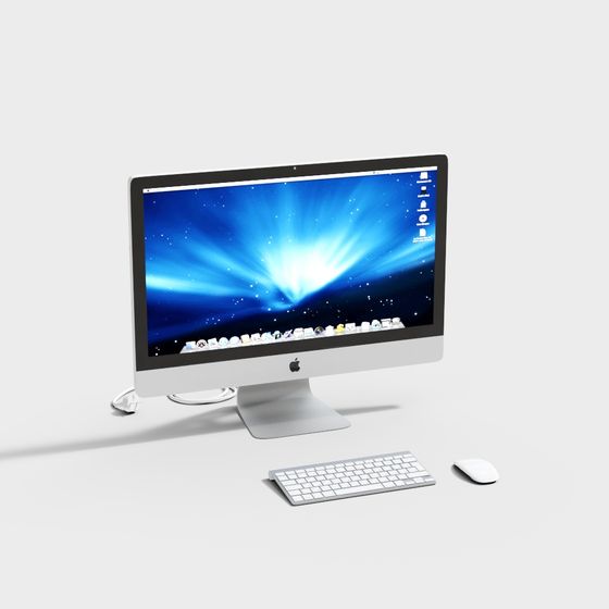 Minimalist Apple All-in-One 3D Model