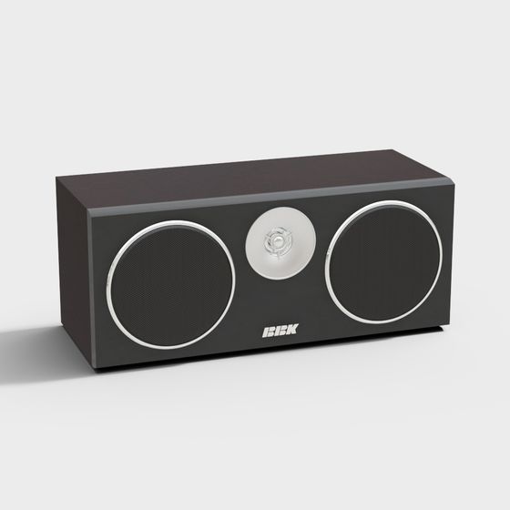 Stylish Low-Poly 3D Speaker Model for Artistic Spaces