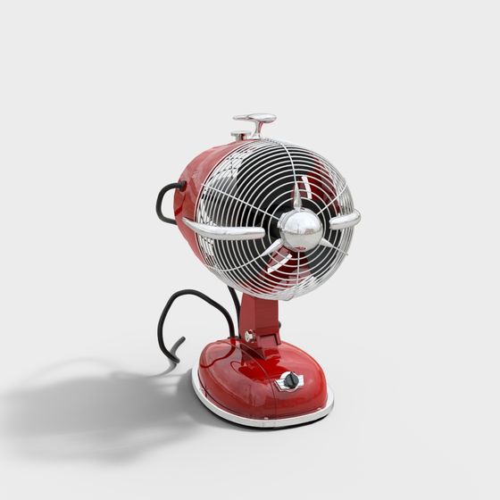Retro Aesthetic 3D Fan Model
