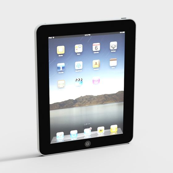Stylish iPad 3D Model for Creative Projects
