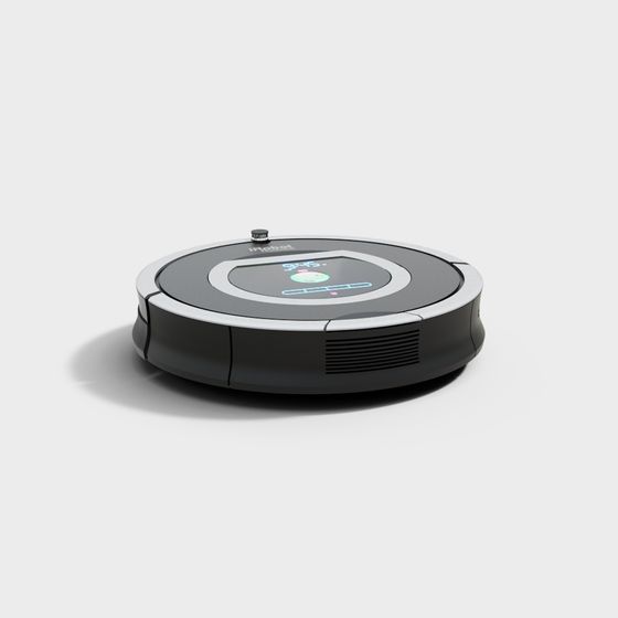 Realistic Low-Poly Roomba 3D Model