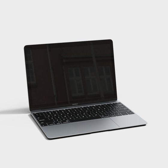 Stylish 3D Laptop Model for Modern Design Projects