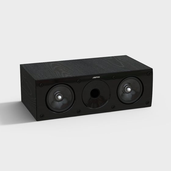 Stylish Low Poly Audio System 3D model