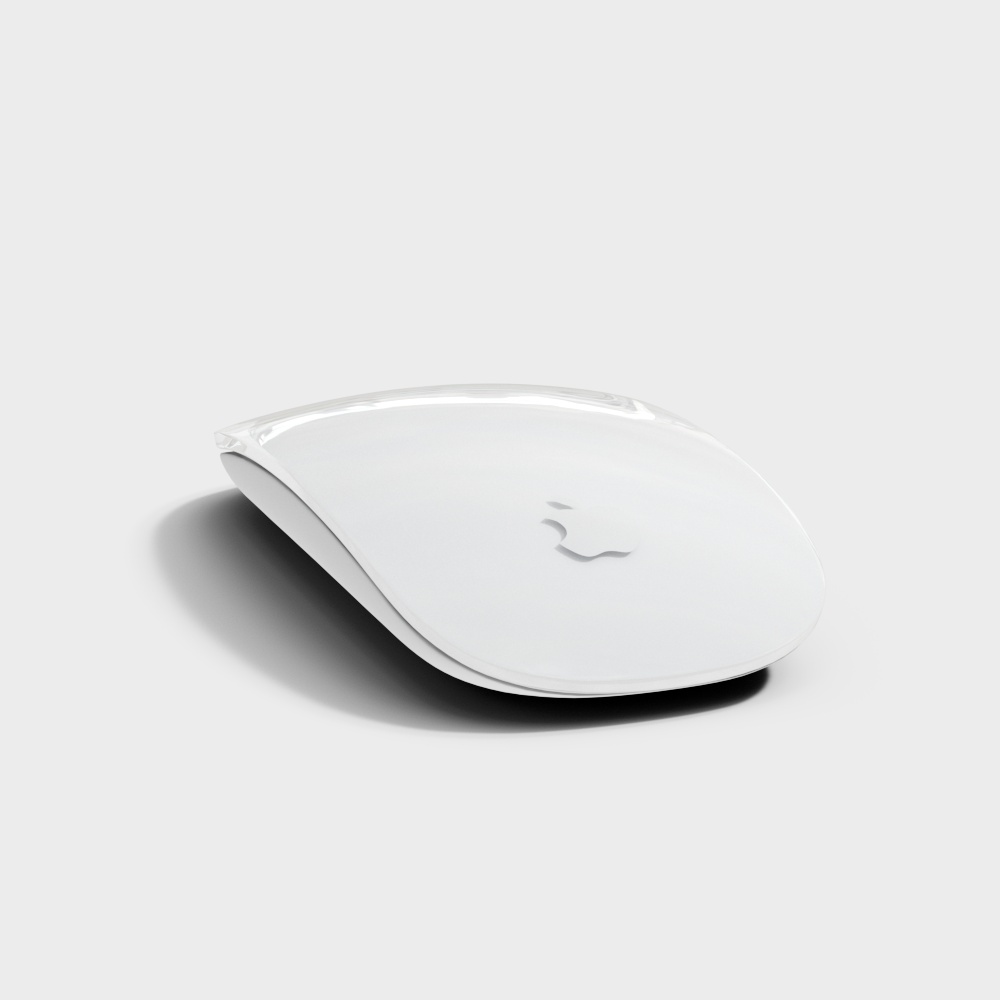 Sleek Low-Poly Mouse 3D model