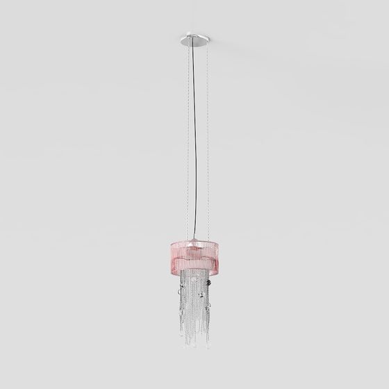 Elegant Low-Poly Pendant Light 3D model